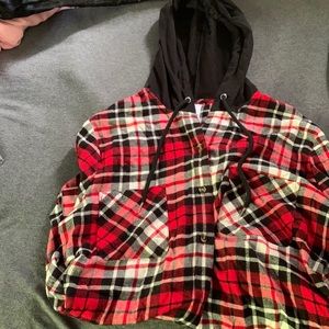 Hooded flannel